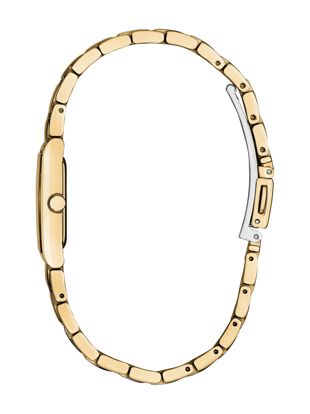 Citizen Axiom EG7052-59P women's Eco-Drive watch, gold-tone dial, side view