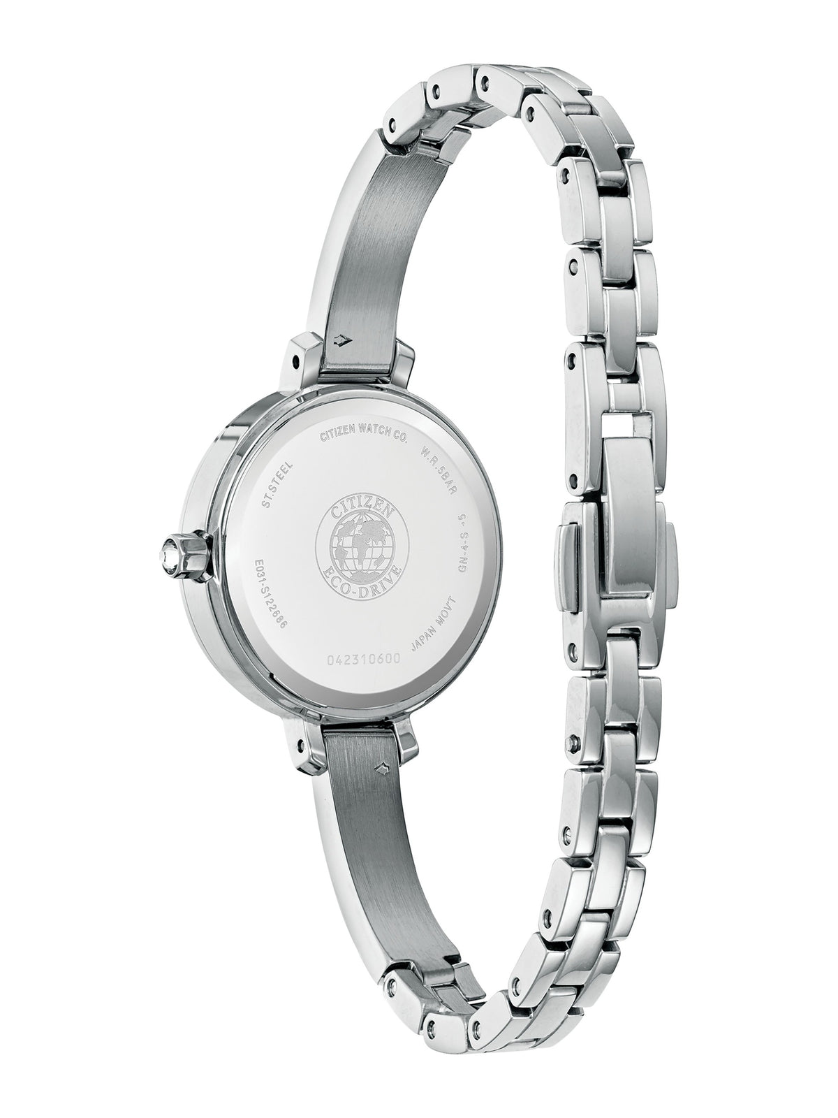 Citizen Crystal White Women's Watch (EM0860-51D), case back