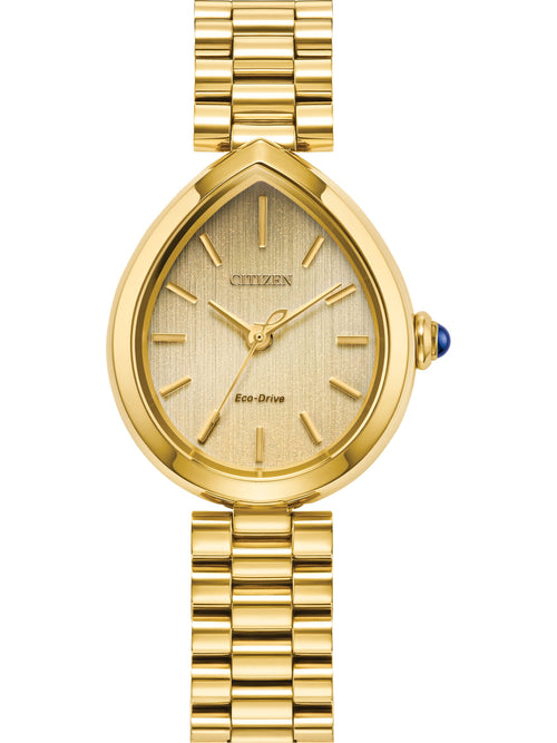 Citizen L Rainell EM1202-50P, montre Eco-Drive pour femme, cadran doré