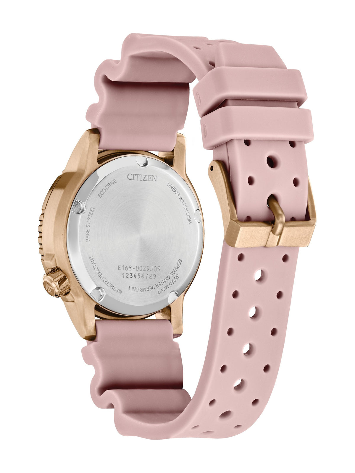 Citizen Promaster Professional Diver Silver-Tone Women's Watch (EO2023-00A), case back