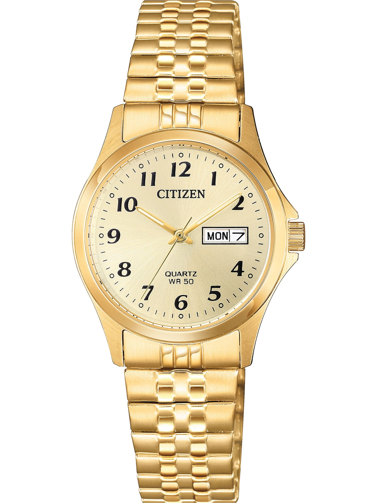Citizen Quartz Champagne Women's Watch (EQ2002-91P)