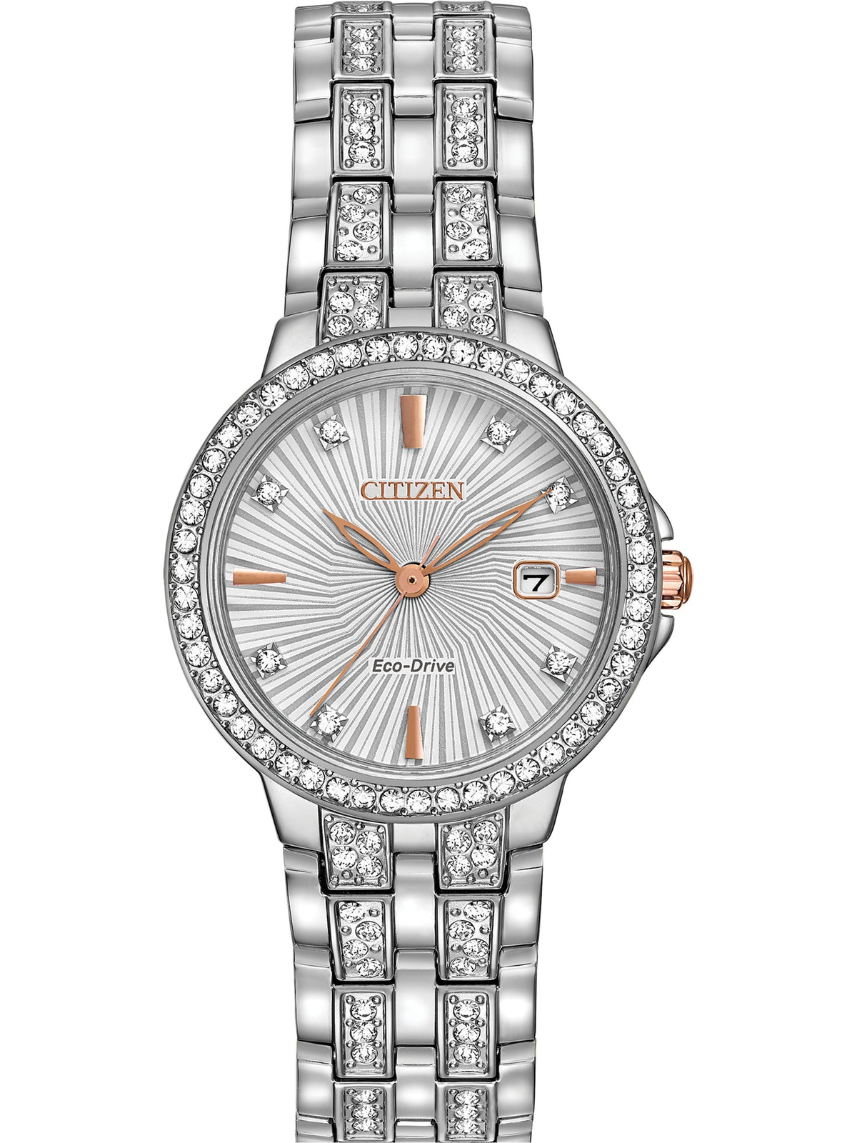 Citizen Silhouette Crystal Silver-Tone Women's Watch (EW2340-58A)