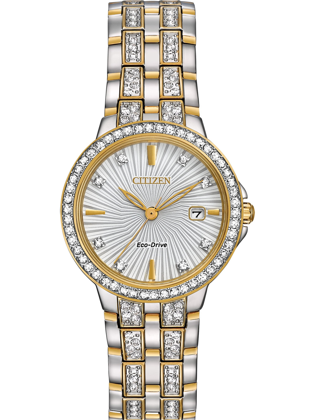 Citizen Silhouette Crystal Silver-Tone Women's Watch (EW2344-57A)