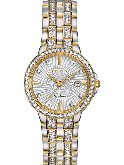 Citizen Silhouette Crystal Silver-Tone Women's Watch (EW2344-57A)