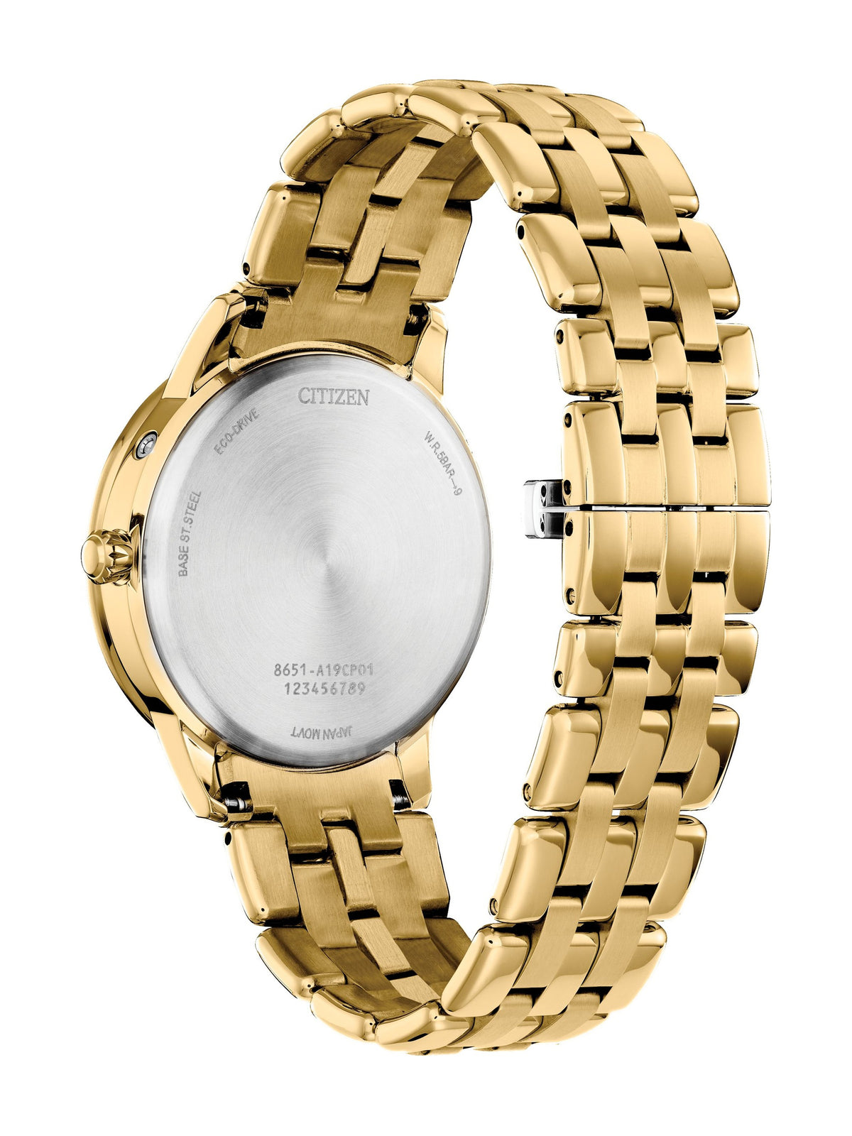 Citizen Calendrier White Mother of Pearl Women's Watch (FD0002-57D), case back