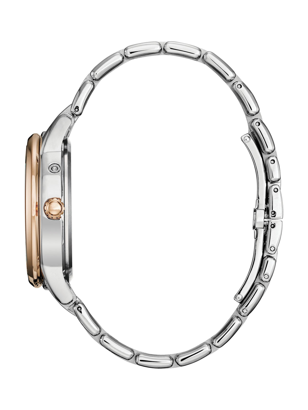 Citizen Calendrier White Mother of Pearl Women's Watch (FD0006-56D), side view