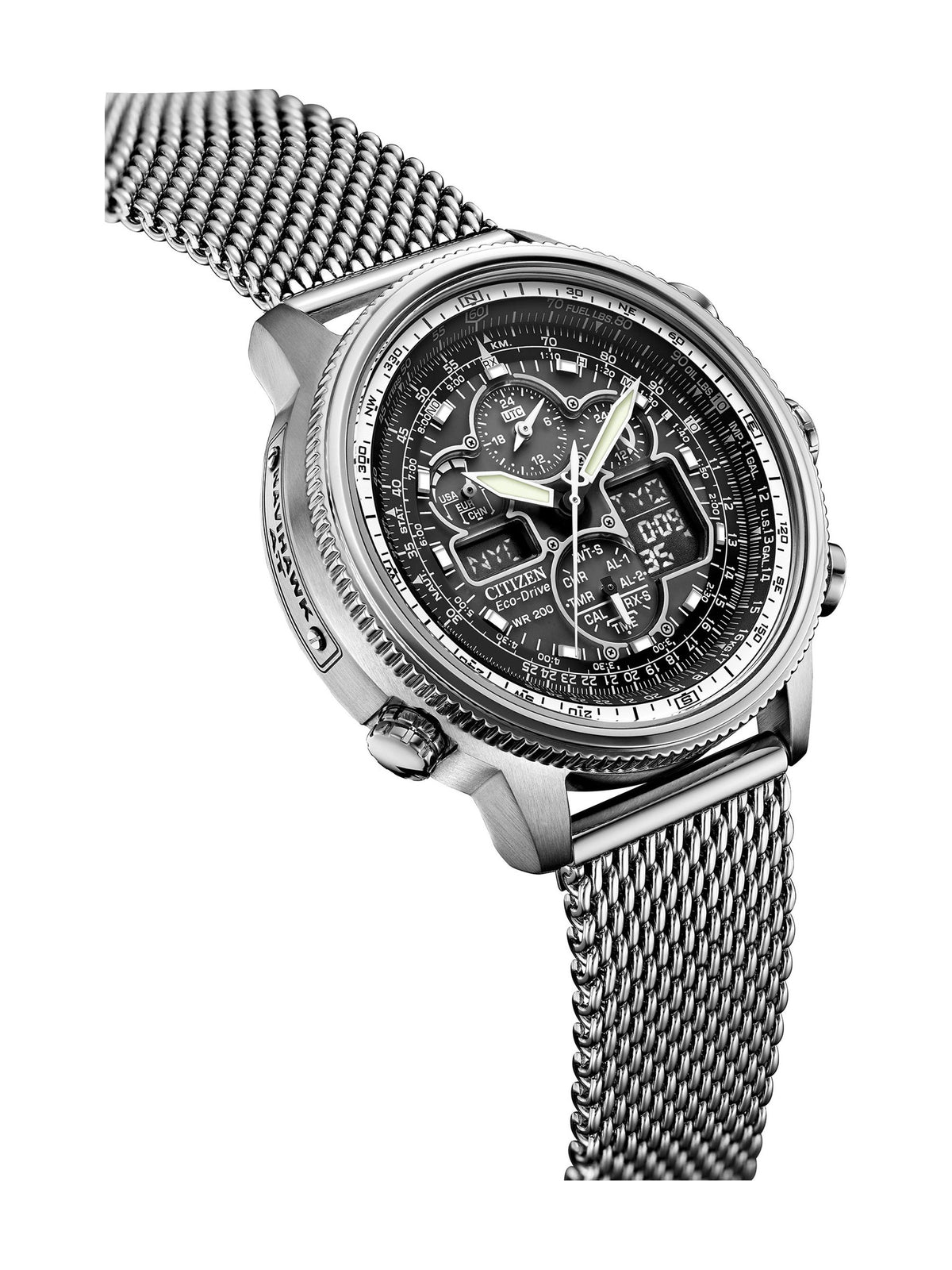 Citizen Promaster Navihawk A-T Black Men's Watch (JY8030-83E), detail