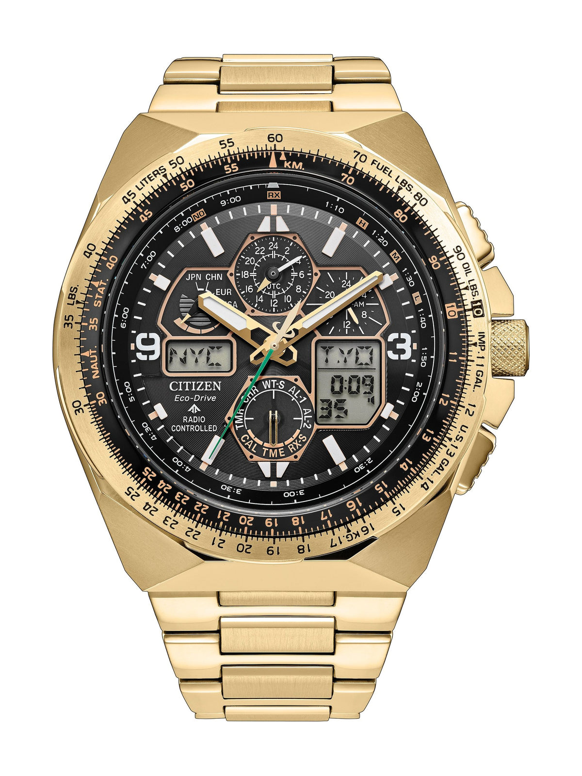 Citizen Promaster Skyhawk JY8144-50E men's Eco-Drive chronograph, black dial