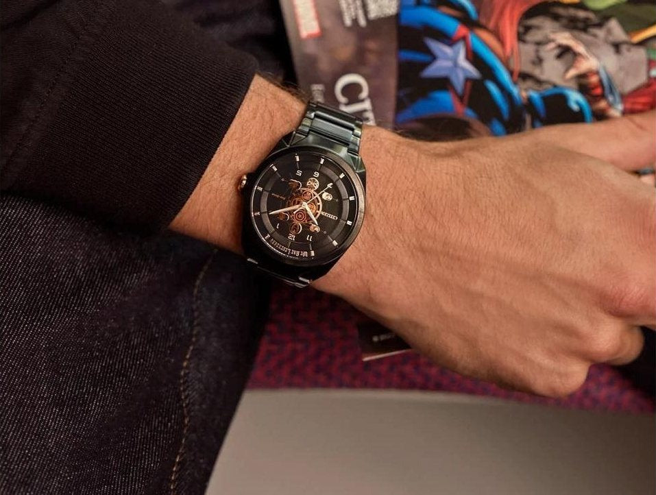 Citizen Marvel 85th anniversary watch on a wrist