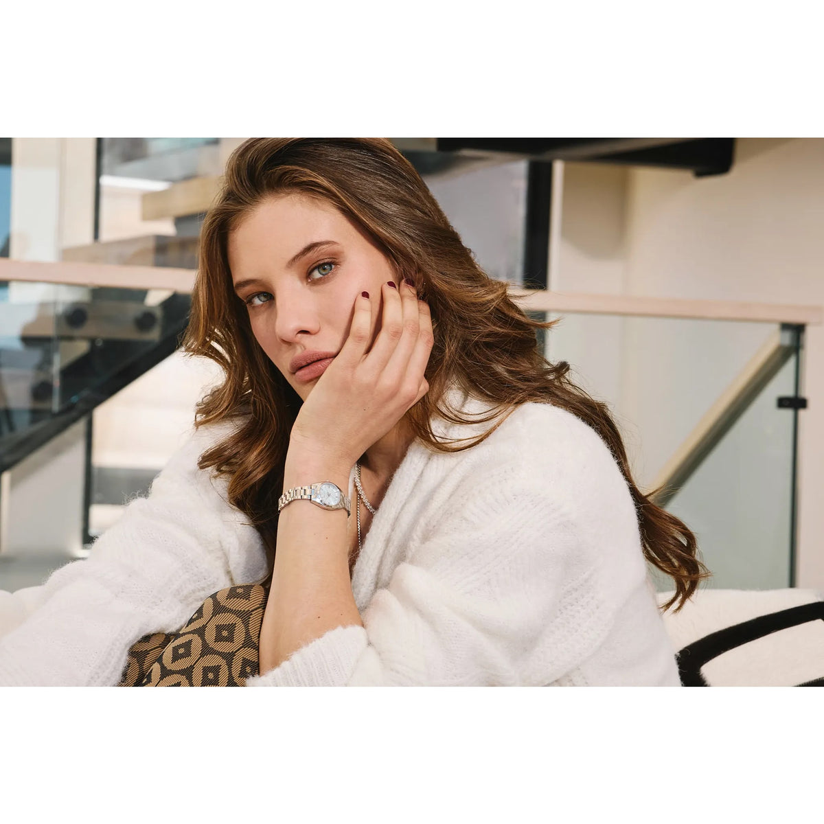 Bulova Surveyor Light Blue Women's Watch (96L345)