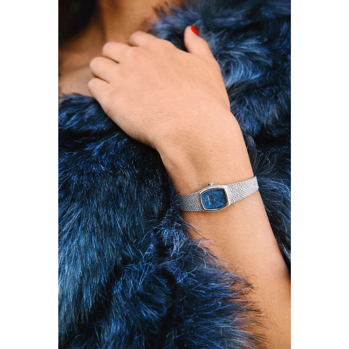 Bulova Goddess Of Time Blue Women's Watch (96L343)