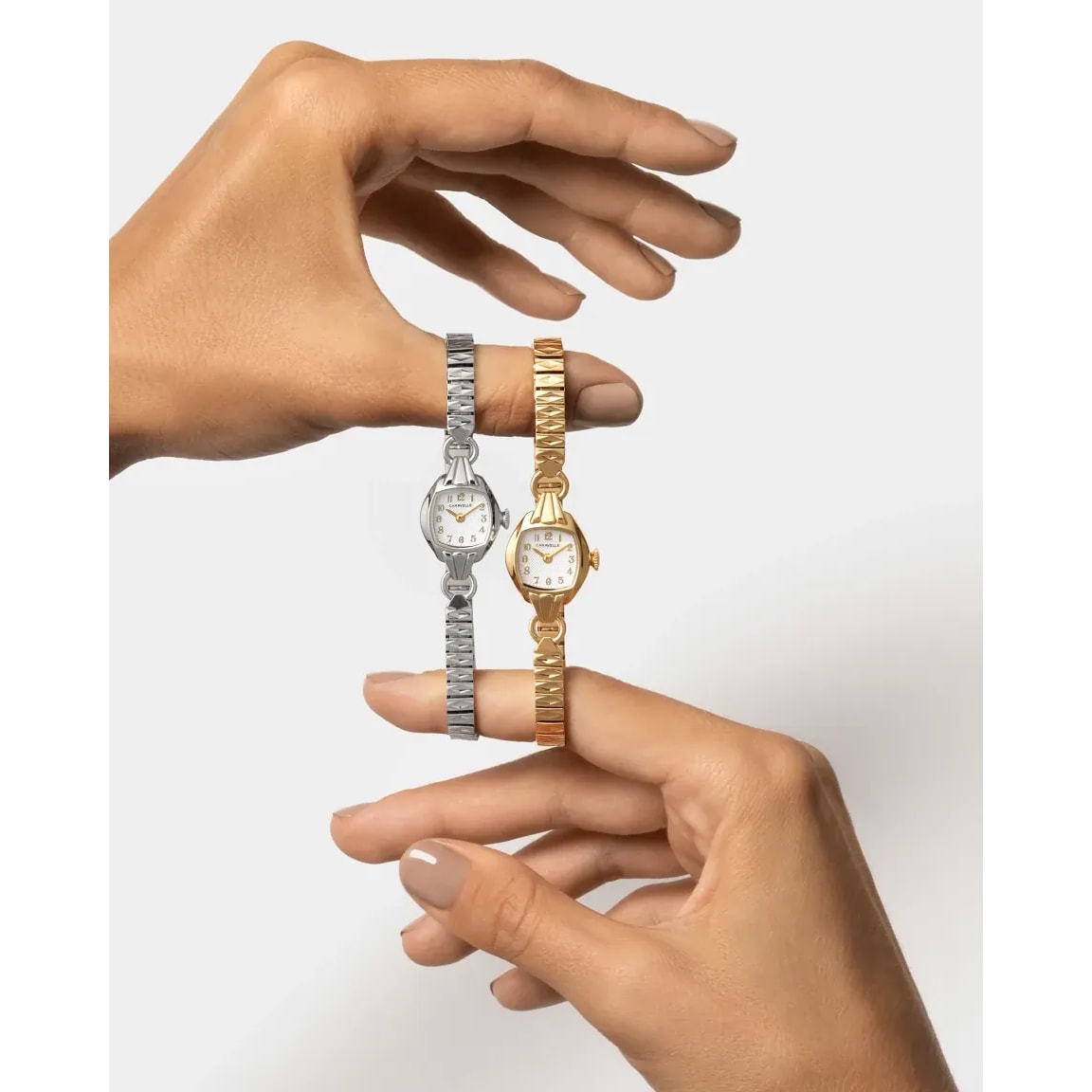 Caravelle Dress Silver White Women's Watch (44L267)