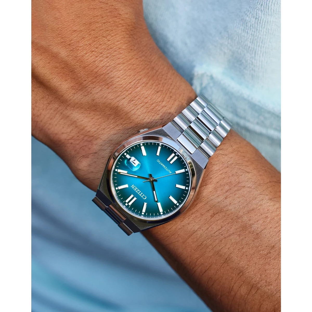 Citizen Tsuyosa Teal Men's Watch (NJ0151-53X)