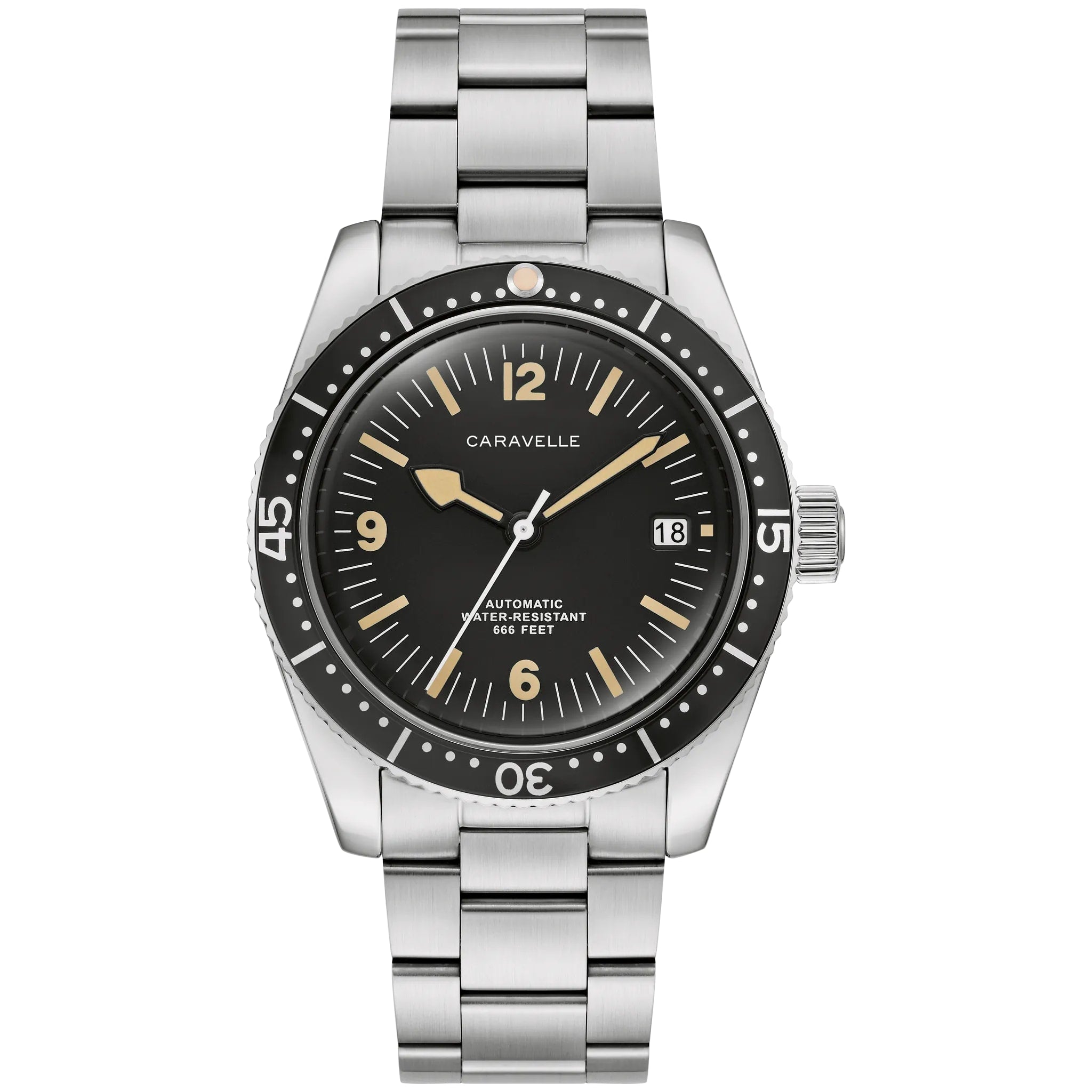Caravelle New Sea Hunter Black Men's Watch (43B175)