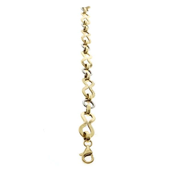 10Kt Two Tone Gold Bracelet