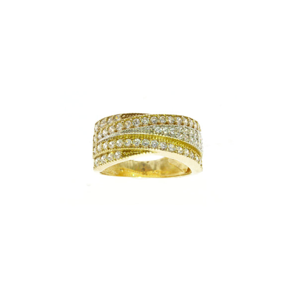 10Kt Gold CZ Ring