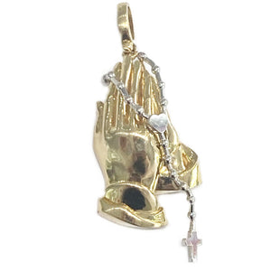 Praying Hands With Rosary pendant