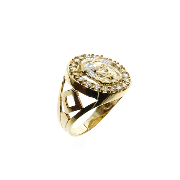 10Kt Two Tone Gold Versace Design Ring