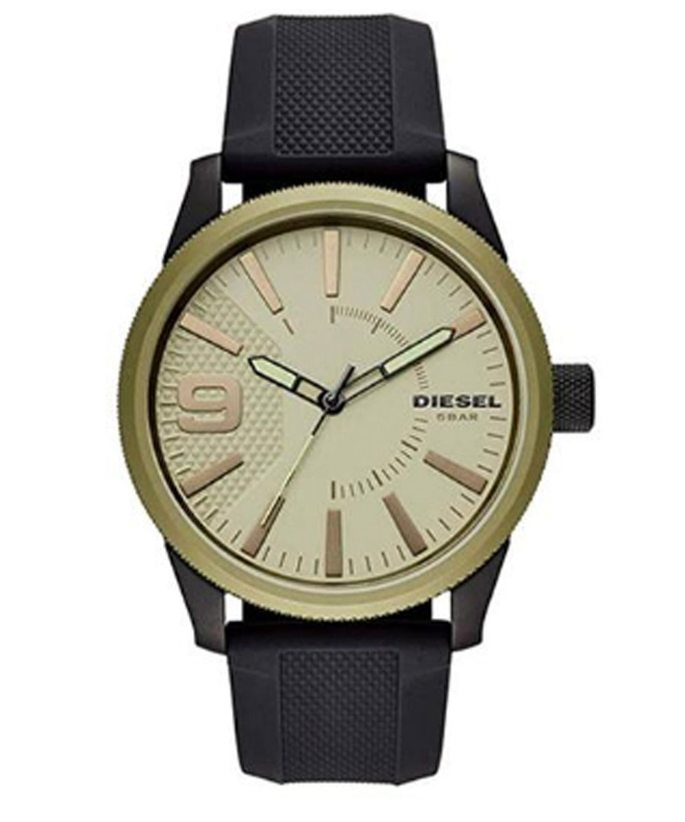 Diesel Three-Hand Black Silicone Watch DZ1875