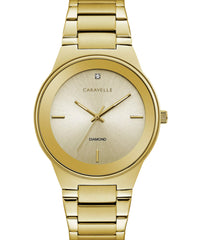 Caravelle Modern Quartz Mens Watch, Stainless Steel 44D100