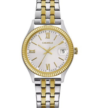 Caravelle by Bulova Women's Two Tone Stainless Steel Watch 45M112