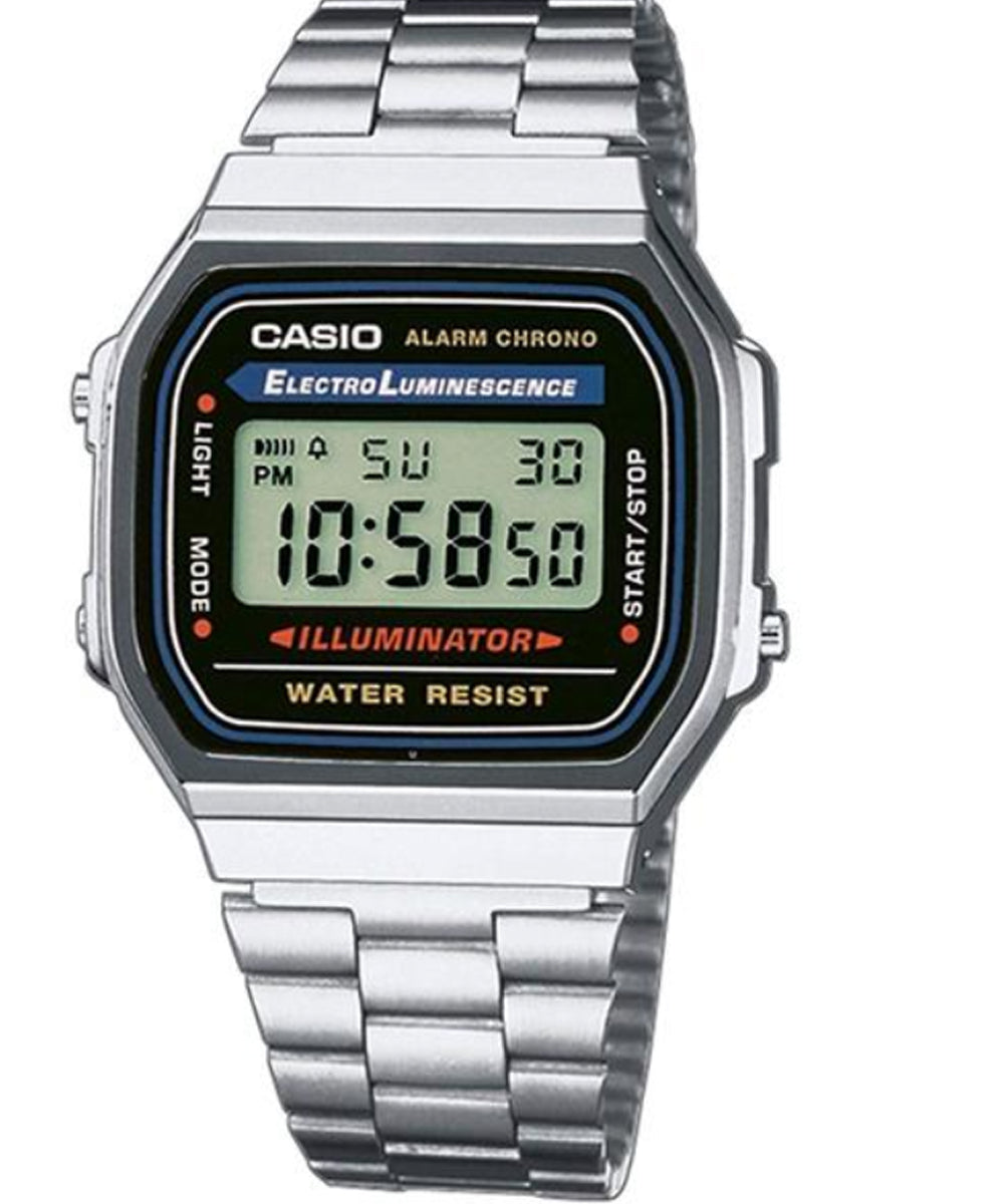 Casio Men's Casual Classic Illuminator Digital Bracelet Watch - A168WA-1WDF