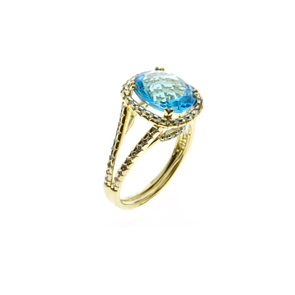 10Kt Gold Tpoaz Diamond Ring