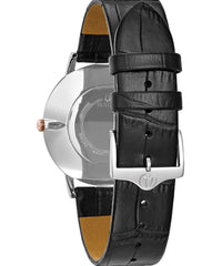 Bulova Classic Black Leather Watch 98A167