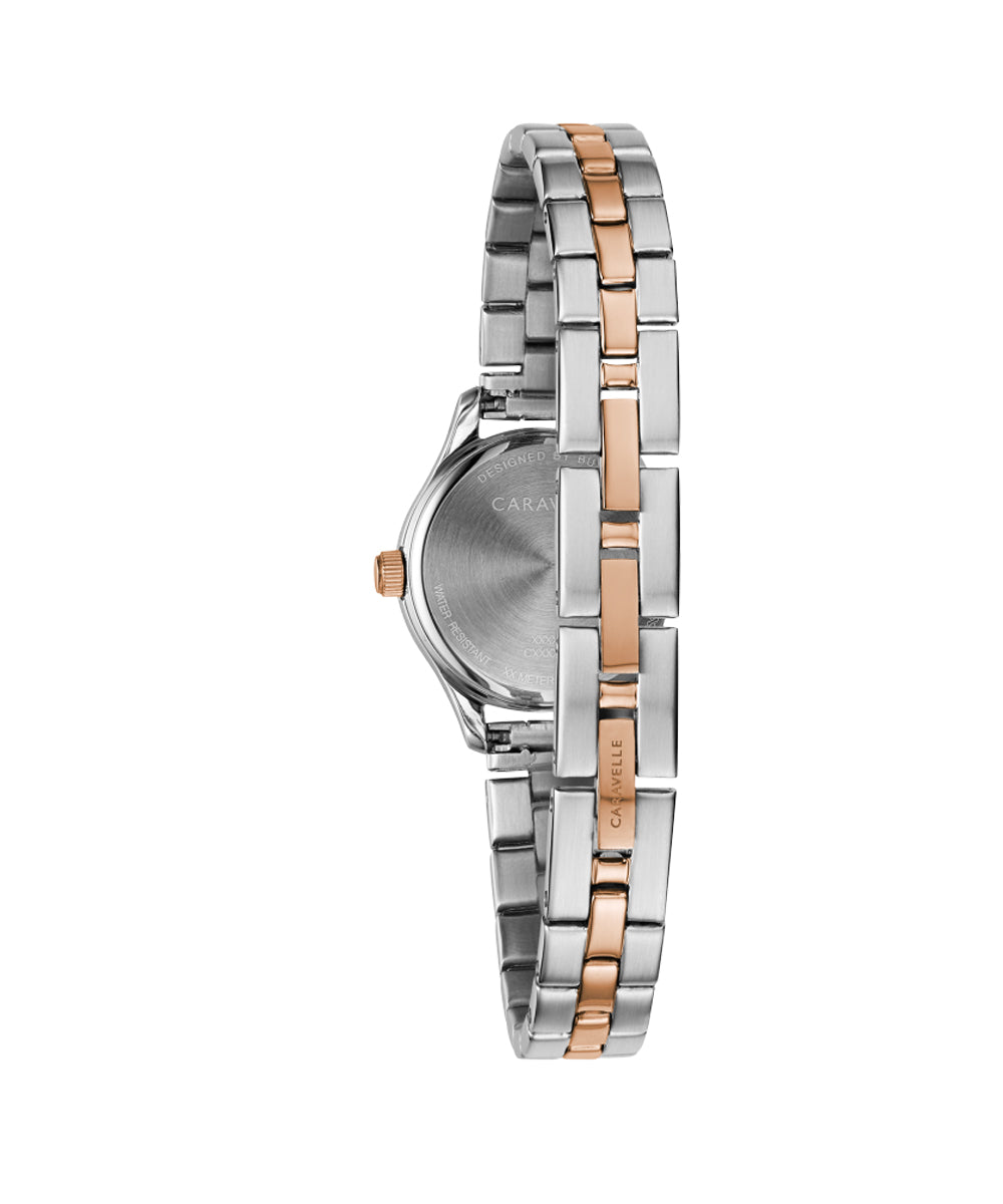 Caravelle Watch - Dress Collection - Two-Tone with Rose Gold 45L175