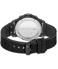Lacoste Men's Stainless Steel Quartz Watch Strap, Black Silicone #2011121