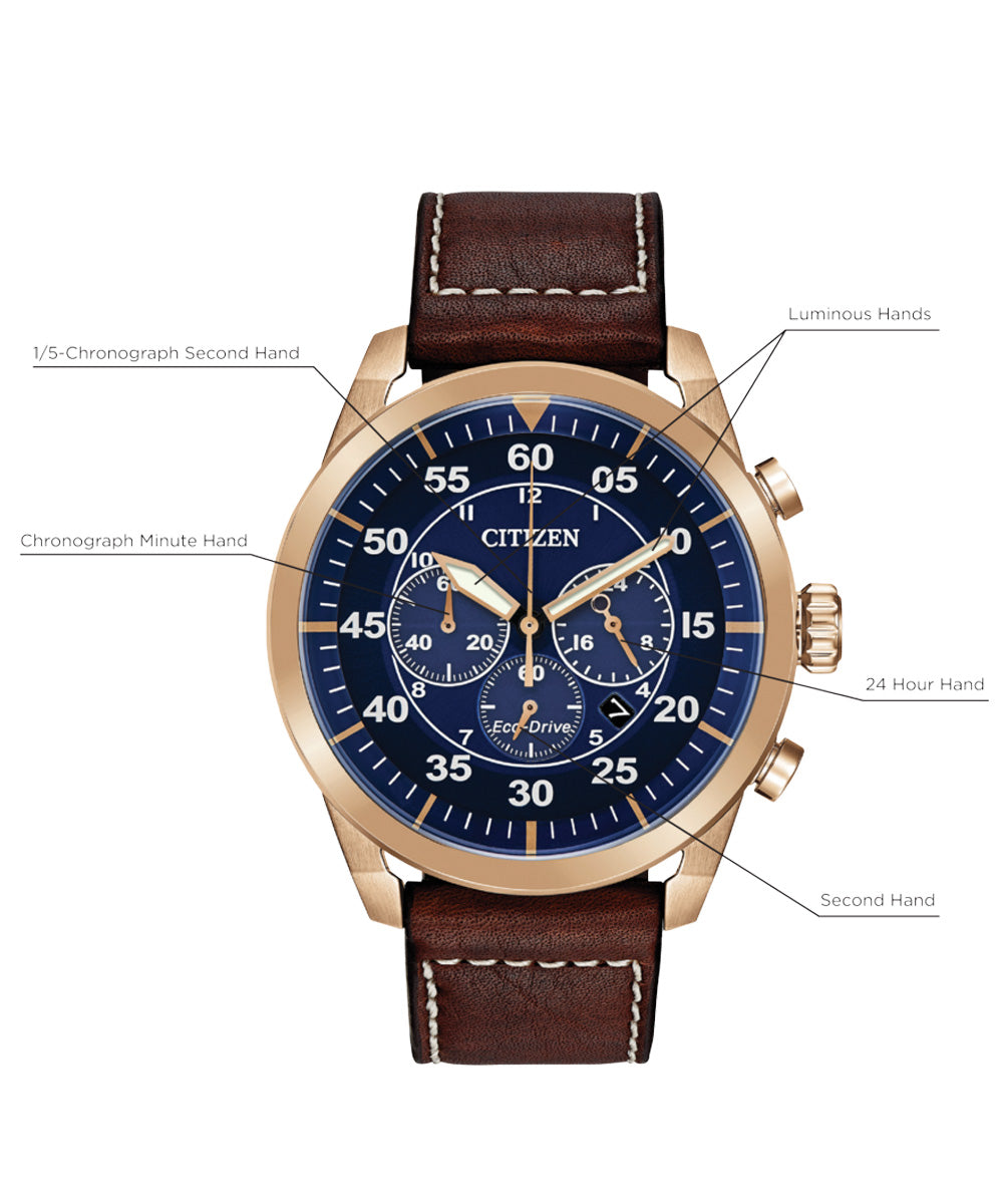 Citizen Avion Blue Men's Watch (CA4213-18L), detail