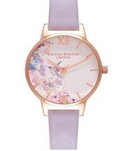 Midi Hummingbirds Parma Violet & Rose Gold Watch #OB16PP72