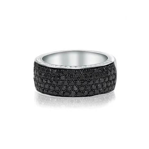 Black & white Diamond Ring 18KT