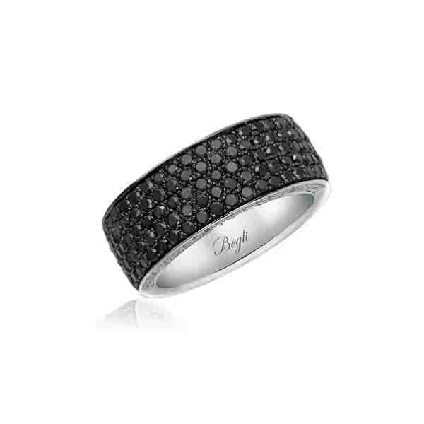 Black & white Diamond Ring 18KT
