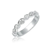 18KT Semi Milligrain Diamond Ring