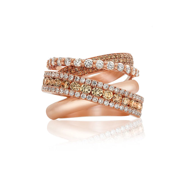 18kt Rose Gold Diamond Rind