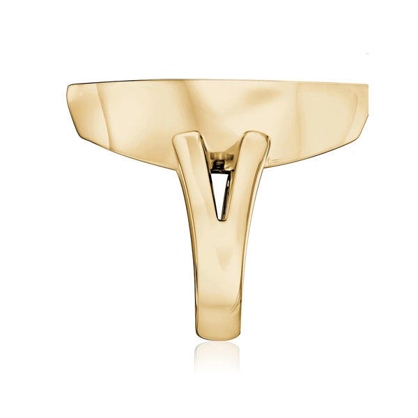 18kt Diamond Gold Ring Oval