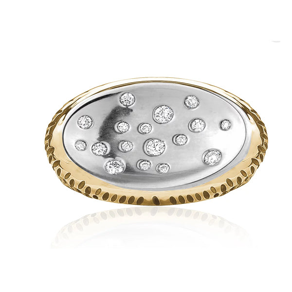 18KT Modern Ladies Diamond Ring