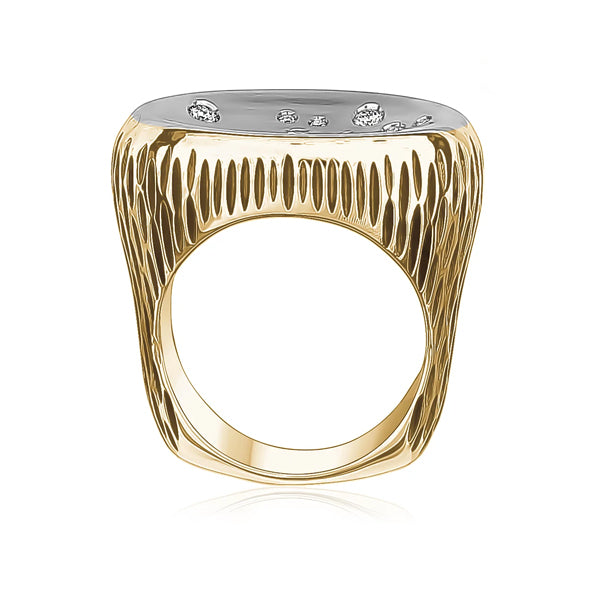 18KT Modern Ladies Diamond Ring