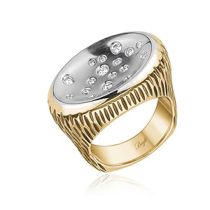 18KT Modern Ladies Diamond Ring