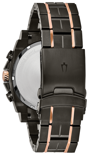 Bulova Men's 98D149 Japanese-Quartz Black Watch