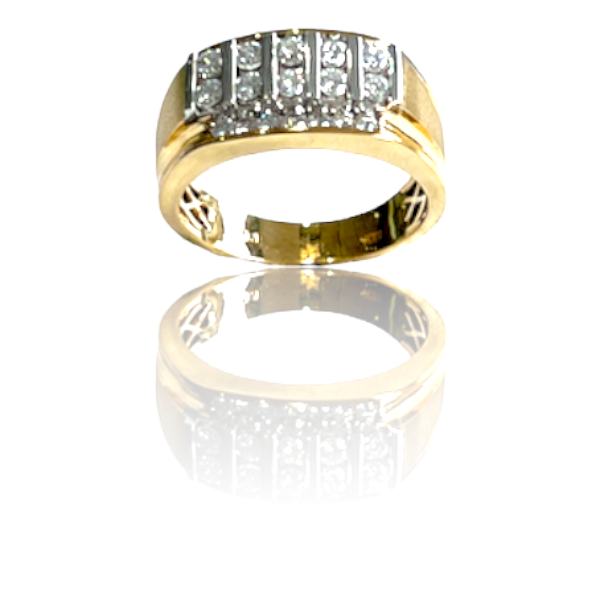 10kt Mens Diamond Ring
