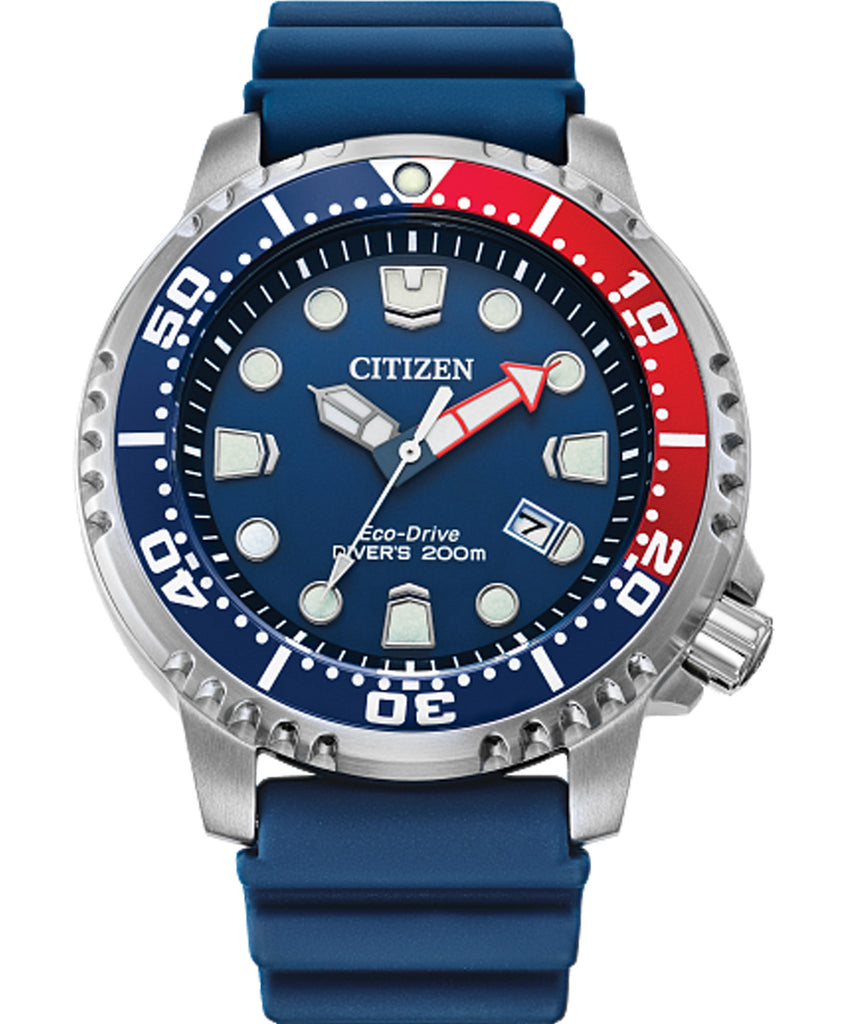 Citizen Promaster Dive Blue Dial Polyurethane Strap (BN0168-06L)