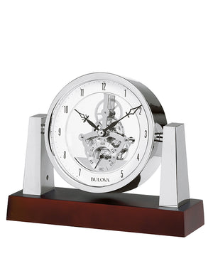 Bulova B7520 Largo Clock, Dark Mahogany Finish