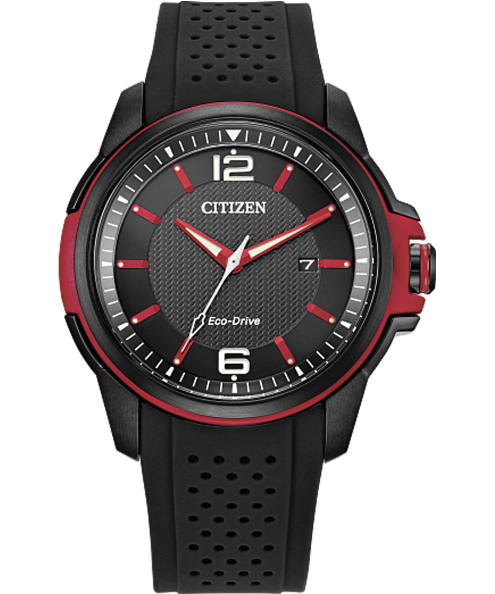 Citizen Men's Weekender #AW1658-02E SSB Strap Black Dial Eco-Drive Watch
