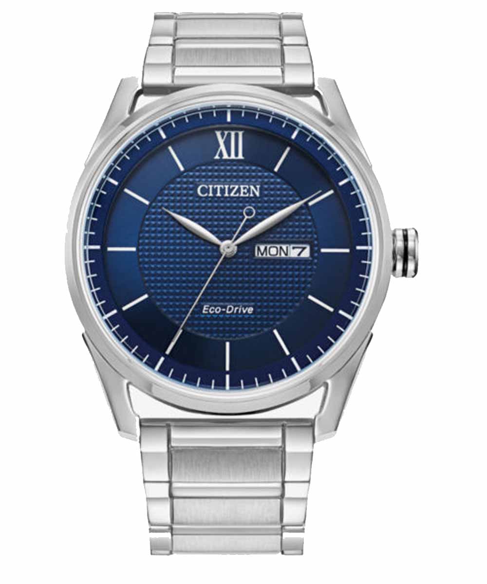 Citizen Sport Luxury Mens Silver Tone Stainless Steel Bracelet Watch AW0081-54L