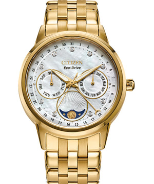 Citizen Women's Gold Eco-Drive Stainless Steel Watch FD0002-57D