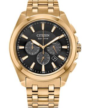 Citizen Men's Gold Eco-Drive Stainless Steel Watch CA4512-50E