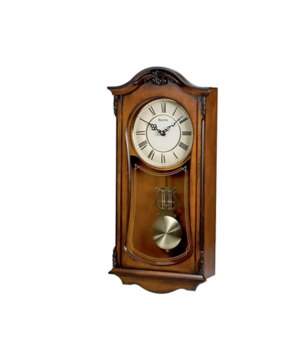 Bulova C3542 Cranbrook Old World Clock, Walnut Finish