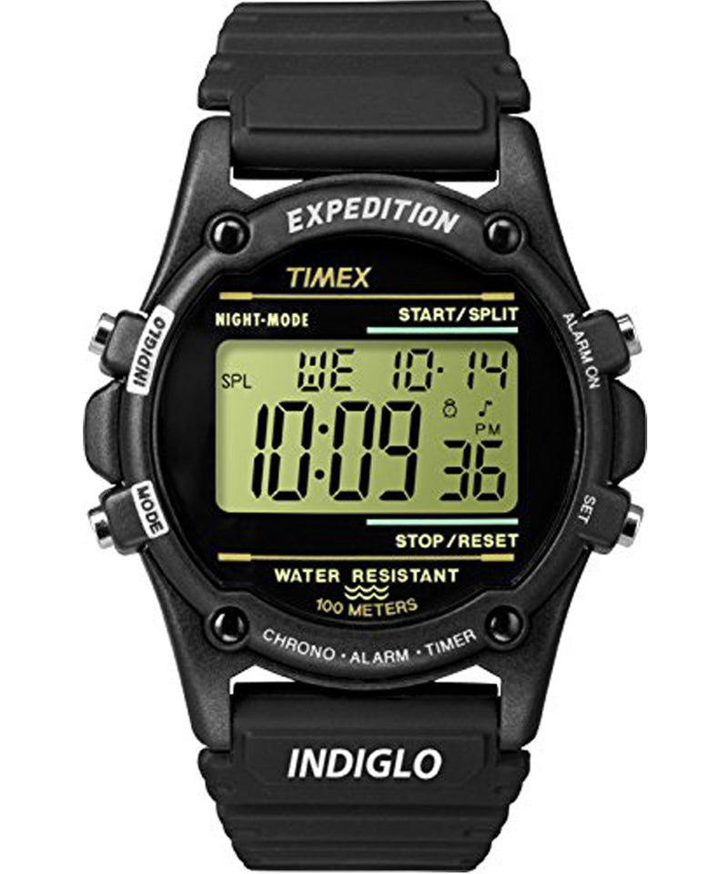 Timex Mens T5K463 Expedition Black Resin Strap Digital Dial Watch